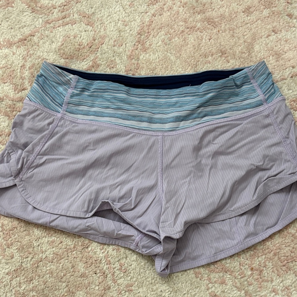 Size 4 purple Lululemon speed up shorts